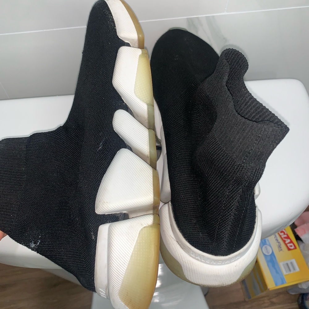 Balenciaga Speed Sneaker ‘Black’ Sock Men’s Size 9 AUTHENTIC - Picture 5 of 7